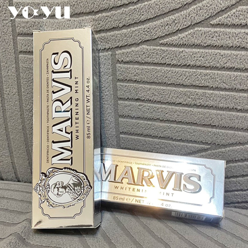 MARVIS 義大利亮白薄荷牙膏85ml 全新 現貨 牙膏 精品牙膏 經典強化 去菸牙膏 護齦 牙齒亮白 刷牙 清新