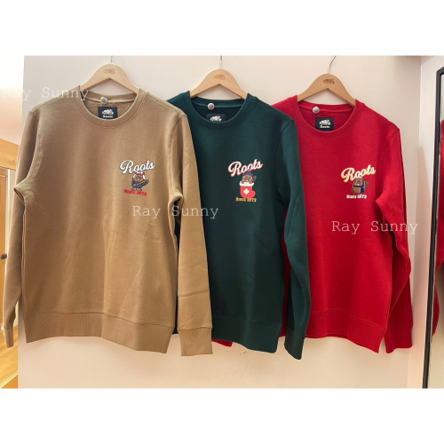 RS代購 Roots全新正品優惠 2023 Roots男款 櫃上 新款 衛衣 大學T 尺寸可問小編私訊聊聊