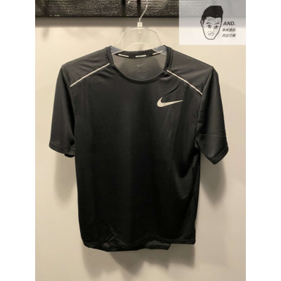 【AND.】NIKE DF MILER SS 灰黑 運動 慢跑 快乾 透氣 訓練 短袖 男款 AJ7566-010