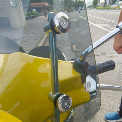 【白鐵材質】VESPA 原廠風鏡 小風鏡 白鐵飾蓋