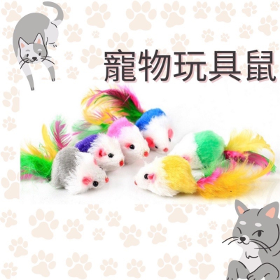 AR7(現貨)逗貓玩具 玩具老鼠 貓玩具 玩具鼠 彩色老鼠