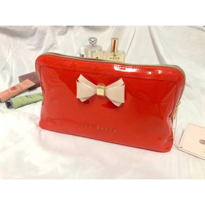 ?全新?TED BAKER??蝴蝶結防水化妝包/盥洗包/旅行包/收納包✨ Second Hand ?