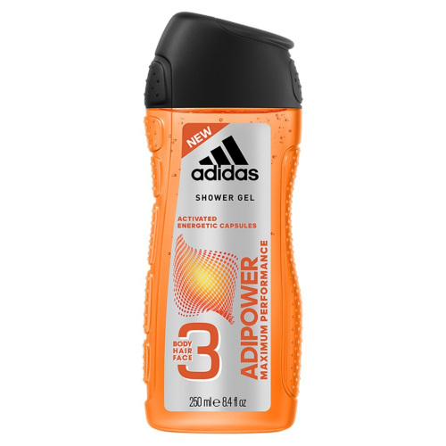【adidas 愛迪達】三效潔顏洗髮沐浴乳-極限動力(250ml)【6136】