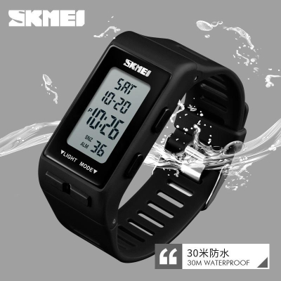 台灣現貨?SKMEI時刻美 男錶防水手錶 時尚電子手錶運動錶防水電子錶 雙時間夜光手錶響鬧防水錶創意學生手錶 手錶男生