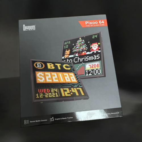 現貨｜Divoom Pixoo64像素屏 虛擬貨幣顯示Art LED Display Social Media Coun