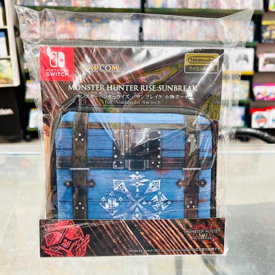 【東晶電玩】 Switch NS 魔物獵人 崛起：破曉 特式款 線材 卡匣收納袋 小型配件收納包(全新、現貨)