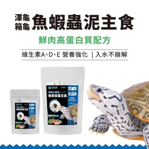 【新莊/五股/青島水族】澤龜&箱龜 魚蝦蟲泥主食 高蛋白 6入18入