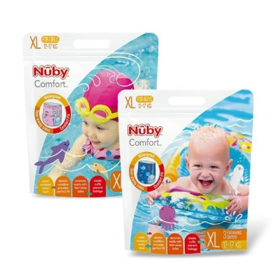 【現貨】美國Nuby 游泳尿布 每袋3片(男生L/XL.女生L/XL)