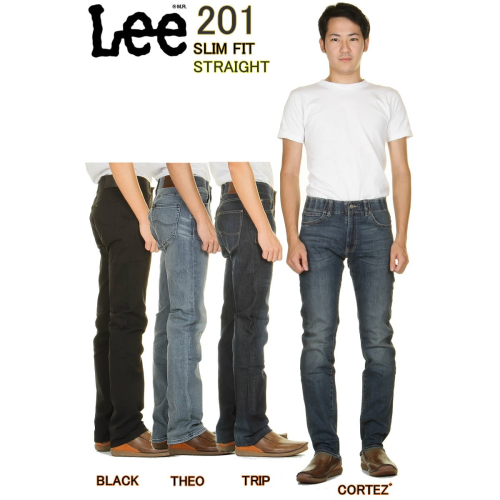 34腰現貨【百搭黑褲優惠】美國Lee Extreme 201 Slim 窄管褲 FLEX彈性合身小直筒 牛仔褲 長