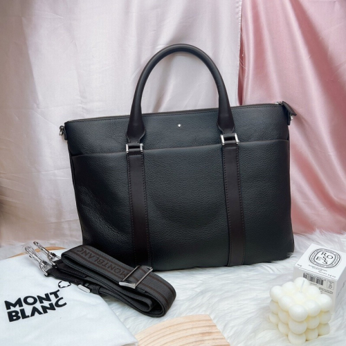 美國代購??台灣現貨 萬寶龍 手提公文帶 斜背側扁包 大款