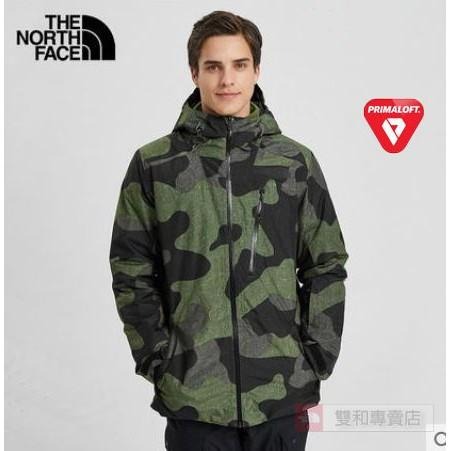 -七折特價-滿3000免運 [雙和專賣店] THE NORTH FACE 男 DV防水保暖雪衣外套/3LZL/迷彩