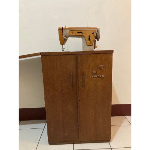 Singer 勝家 古董 縫紉機 裁縫機 櫃子型老縫紉機 針車