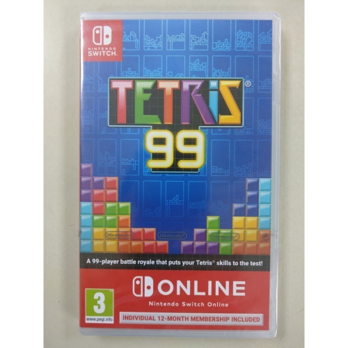 NS全新現貨不用等附一年NSO會籍 俄羅斯方塊99 中英文歐版（內建中文）Tetris 99 Switch