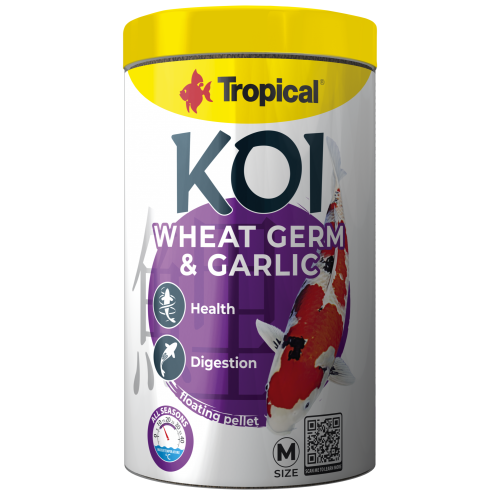 波蘭Tropical 德比克 金魚錦鯉整腸蒜精飼料(健康版)1000ml/320g 浮水性 S