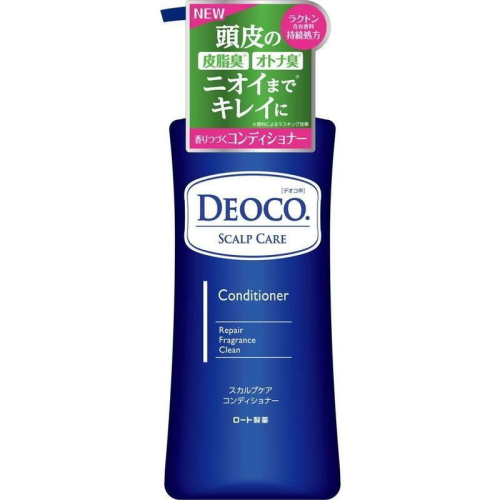 日本 ROHTO 樂敦 DEOCO 白泥淨味 潤髮乳 護髮素 350ML