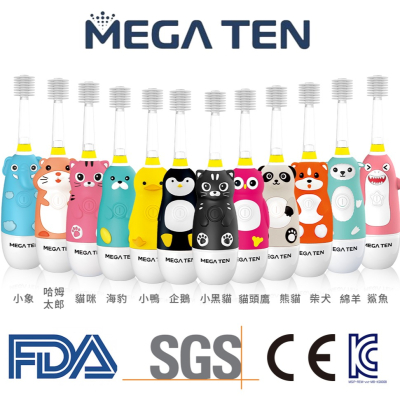 【VIVATEC】MEGA TEN 360兒童電動牙刷/替換刷頭/刷頭蓋