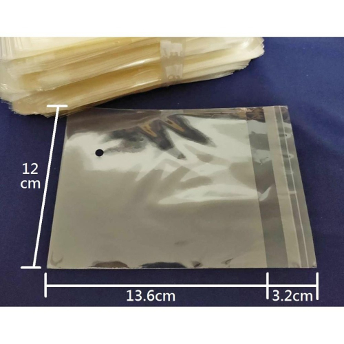 全新 OPP 自黏袋 12x13.6cm 100入 透明 包裝袋 包裝材料