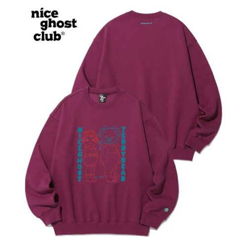ICEGHOSTCLUB 內裡刷毛大學T
