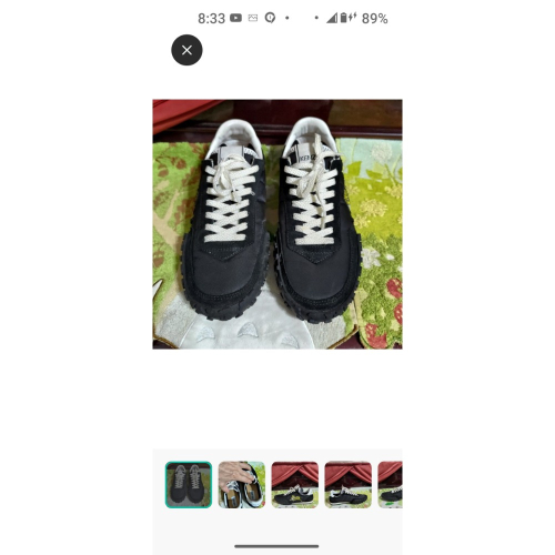 KENZO MOVE Sneakers 虎頭 復古 運動鞋 刺繡 黑色 平底鞋 休閒鞋 38號 5000