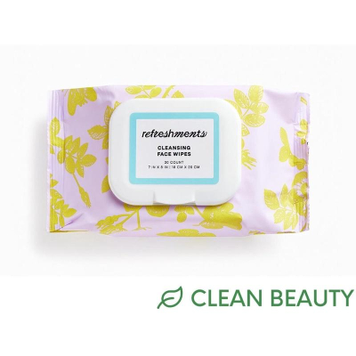 現貨美國 ??refreshments 卸妝濕巾卸妝棉Cleansing Face Wipes 30入100%可生物降解