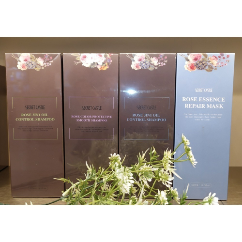 ❣️美妍社 ❣️秘密城堡 玫瑰三效深層控油/玫瑰柔順護色/薄荷玫瑰三效深層控油 520ml secret castle