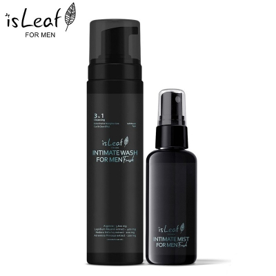 韓國 isLeaf 男性 私密激淨慕絲200ml + 私密醒肌潔淨噴霧60ml