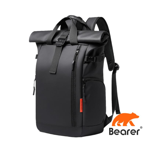 【Bearer】雙肩包男時尚電腦背包學生書包大容量旅行包防水牛津布背包男PP-TC17