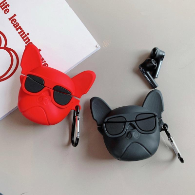 [BJ商城］狗頭鬥牛犬Airpods2代pro耳機套無線藍芽防摔殼