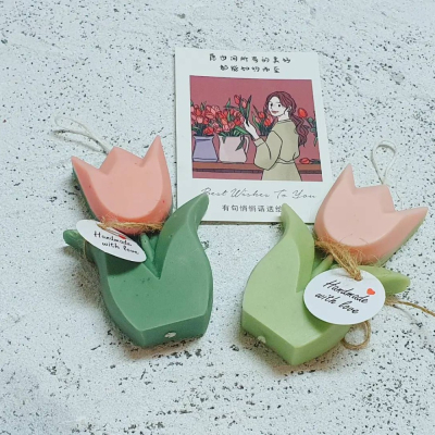 客訂蠟燭【美好遇見你】 花束 花禮 蠟燭/天然大豆蠟 /鬱金香