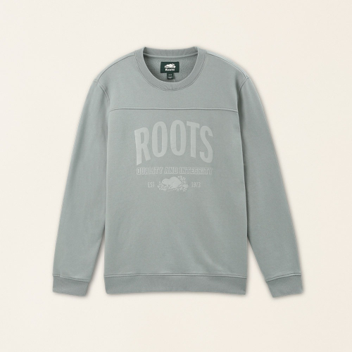 RS代購 Roots全新正品優惠 Roots男裝-休閒生活系列 有機棉刷毛布圓領上衣 滿額即贈購物袋