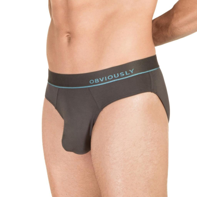 【OB】已補尺寸 Obviously PrimeMan Brief 莫代爾萊卡三角內褲 -金屬色三角褲