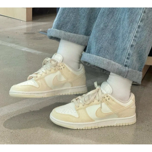 Nike Dunk Low ＂Soft Pearl Beach＂ 米白 奶茶色 復古 麂皮 低筒