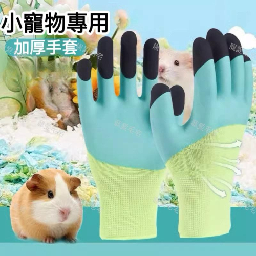 寵愛毛宅 倉鼠用品 防咬手套 防抓手套 倉鼠防咬手套 倉鼠手套 訓練手套 蜜袋鼯 布丁鼠 豚鼠 松鼠 黃金鼠 熊鼠 刺蝟