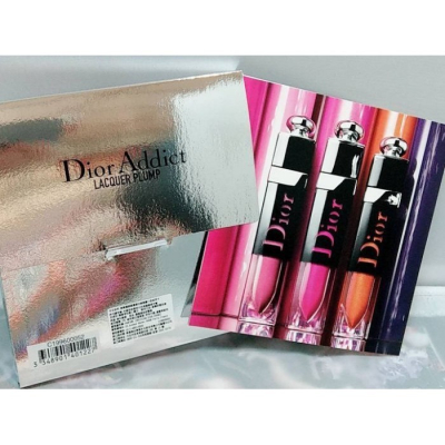 ☆春盛實業☆DIOR 迪奧癮誘超模漆光俏唇露三色試用卡 3*0.45g (色號: 456, 676,538)