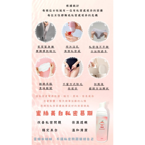美白私密處洗慕斯