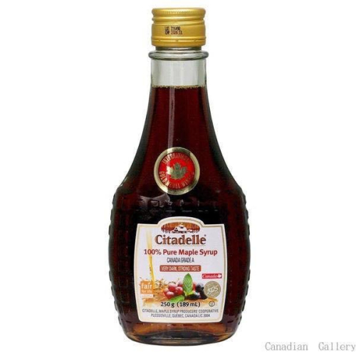 ?加拿大楓糖漿250g ?楓葉楓樹糖漿 Citadelle Maple Syrup 史特爾100%純楓糖 楓漿 煎餅糖漿