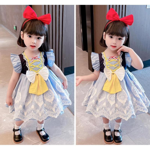 預購春秋款ins女童公主裙 女孩蘿莉裙 在逃公主 萬聖節角色扮演cosplay造型服飾中小童公主禮服小洋裝