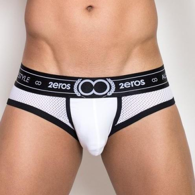【零碼L號 2eros】太陽神阿波羅三角褲-白 U26 Apollo Brief 男生內褲、男性內褲