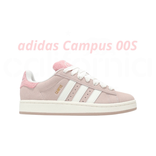 ?adidas Campus 00S 休閒鞋 JR8042 粉白色｜粉紅色｜粉藕色｜白色｜皮革｜麂皮｜平底鞋｜女款鞋