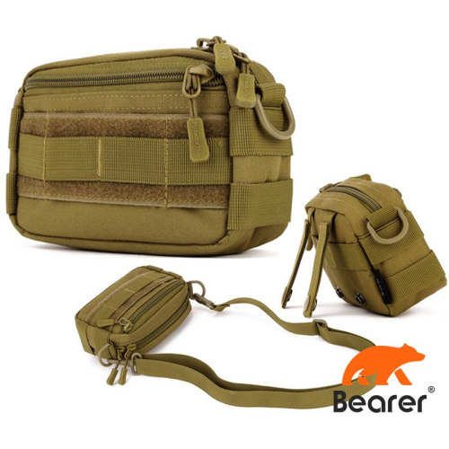【Bearer】戰術腰包 霹靂腰包 多功能包 手機包 鑰匙包 小側背包 迷你腰包 腰帶包 PK-05