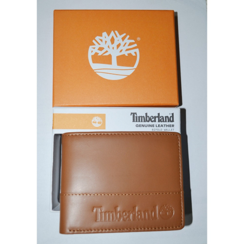 【保證正品】Timberland 皮夾 真正皮革 盒裝 NP0617/02 棕色 全新 現貨 美國購入