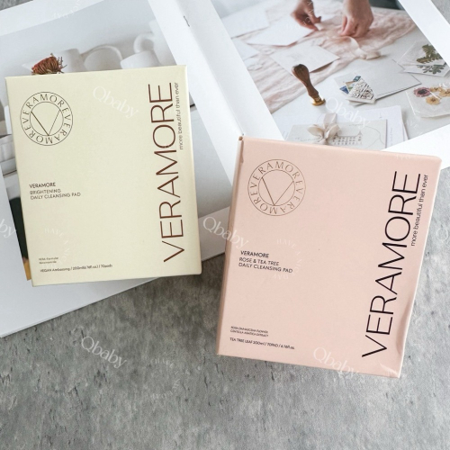 韓國 醫美品牌 Veramore 玫瑰茶樹精華 亮白精華 卸妝棉片 清潔棉片