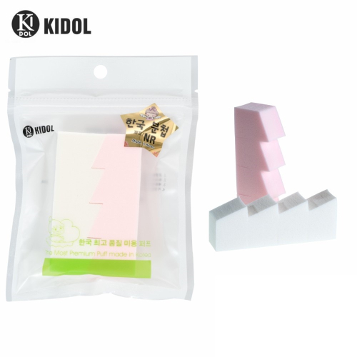 韓國KIDOL 柔彩梯形8切海棉 (8入) 8-0034