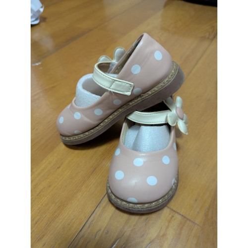 粉點女鞋16cm