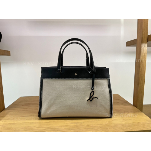 RS代購 - Agnes b全新正品優惠 Agnes b配件-大款異材質拼接兩用包 贈送品牌袋子