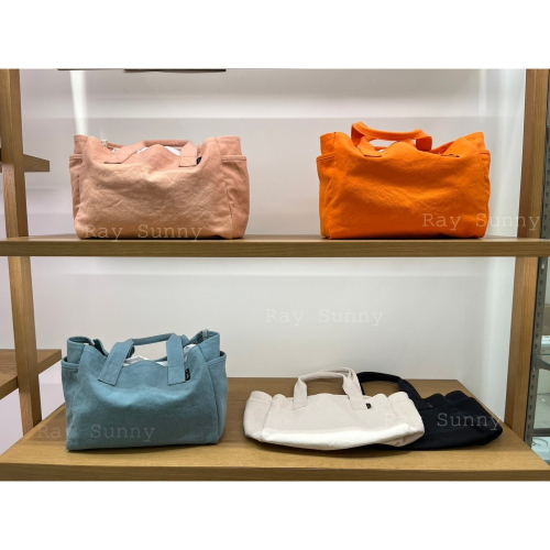 RS代購 - Agnes b全新正品優惠 Agnes b配件-雙口袋帆布托特包 贈送品牌袋子