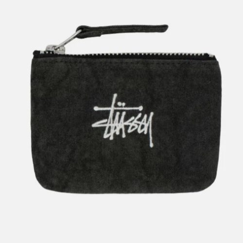 《 現貨 》台灣公司貨 Stüssy Spring ‘24 CANVAS COIN POUCH 零錢包 水洗 帆布