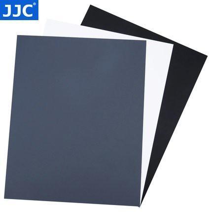 必買 JJC 灰板 防水便攜 黑灰白三色卡25.4 * 20.2cm 18度灰卡18％灰卡手動白平衡卡攝影測光卡