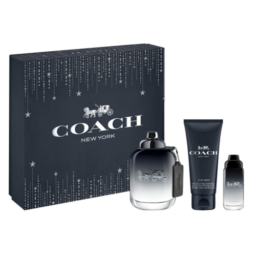 【超激敗】Coach 時尚經典 男性淡香水 禮盒 淡香水 100ML+淡香水 15ML噴式+沐浴精 100ML