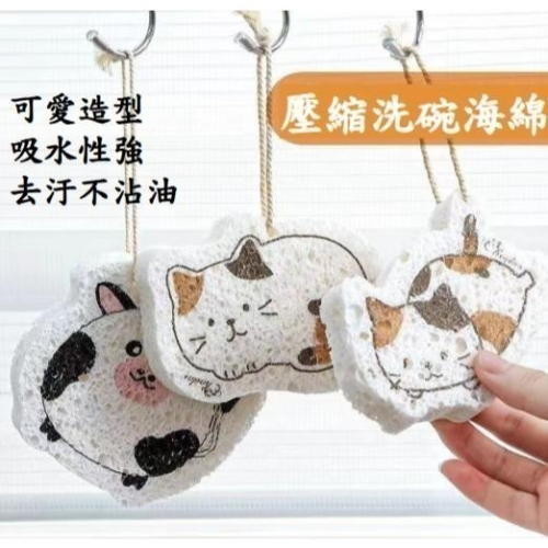 壓縮木漿海綿 木漿棉洗碗布 菜瓜布 木質纖維洗碗布 造型洗碗海棉 洗碗刷 菜瓜布 木漿綿 吸水海棉【LZM 生活嚴選】